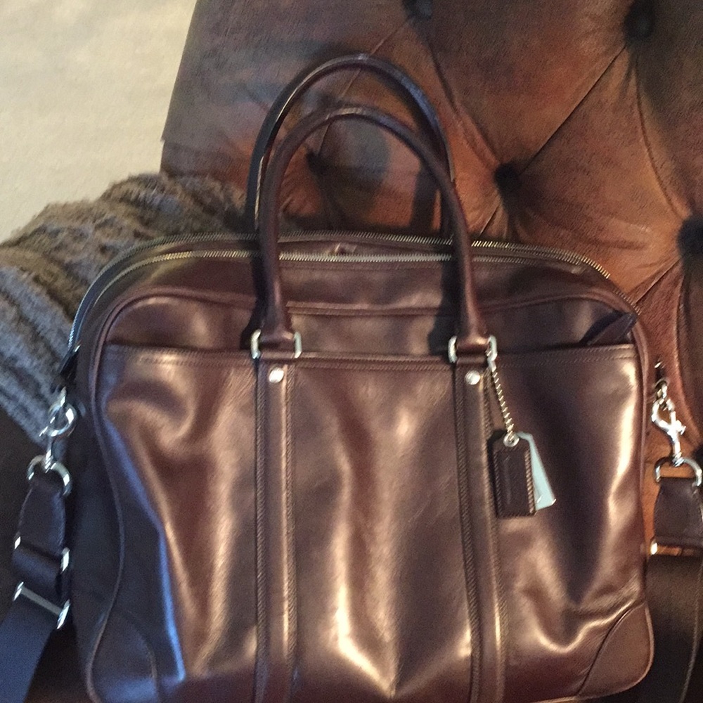 Incredible Coach leather briefcase